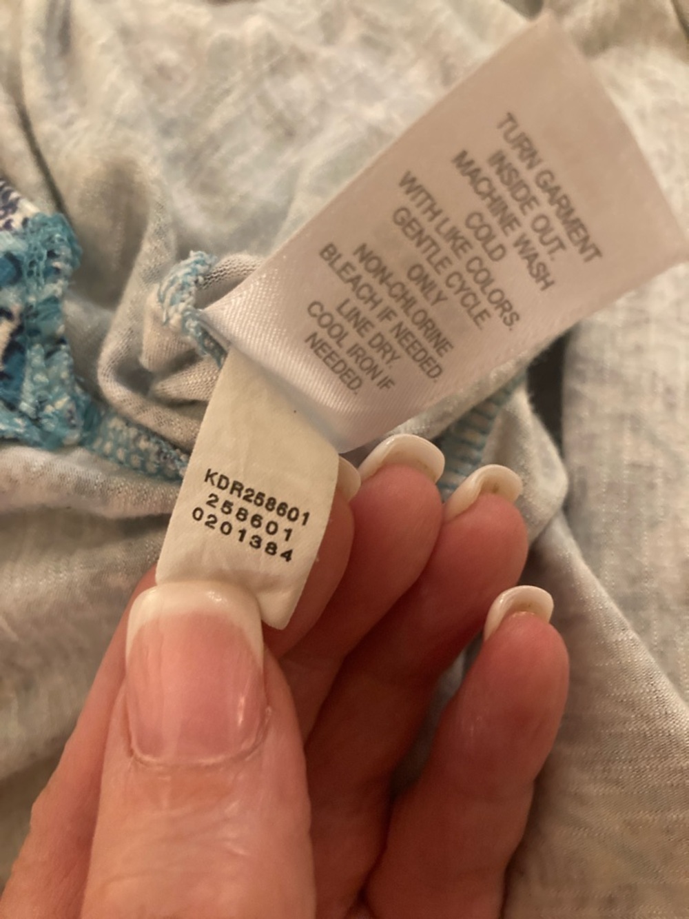 J. Jill Blue and White Printed Short-Sleeve Maxi Dress - Picture 12 of 13